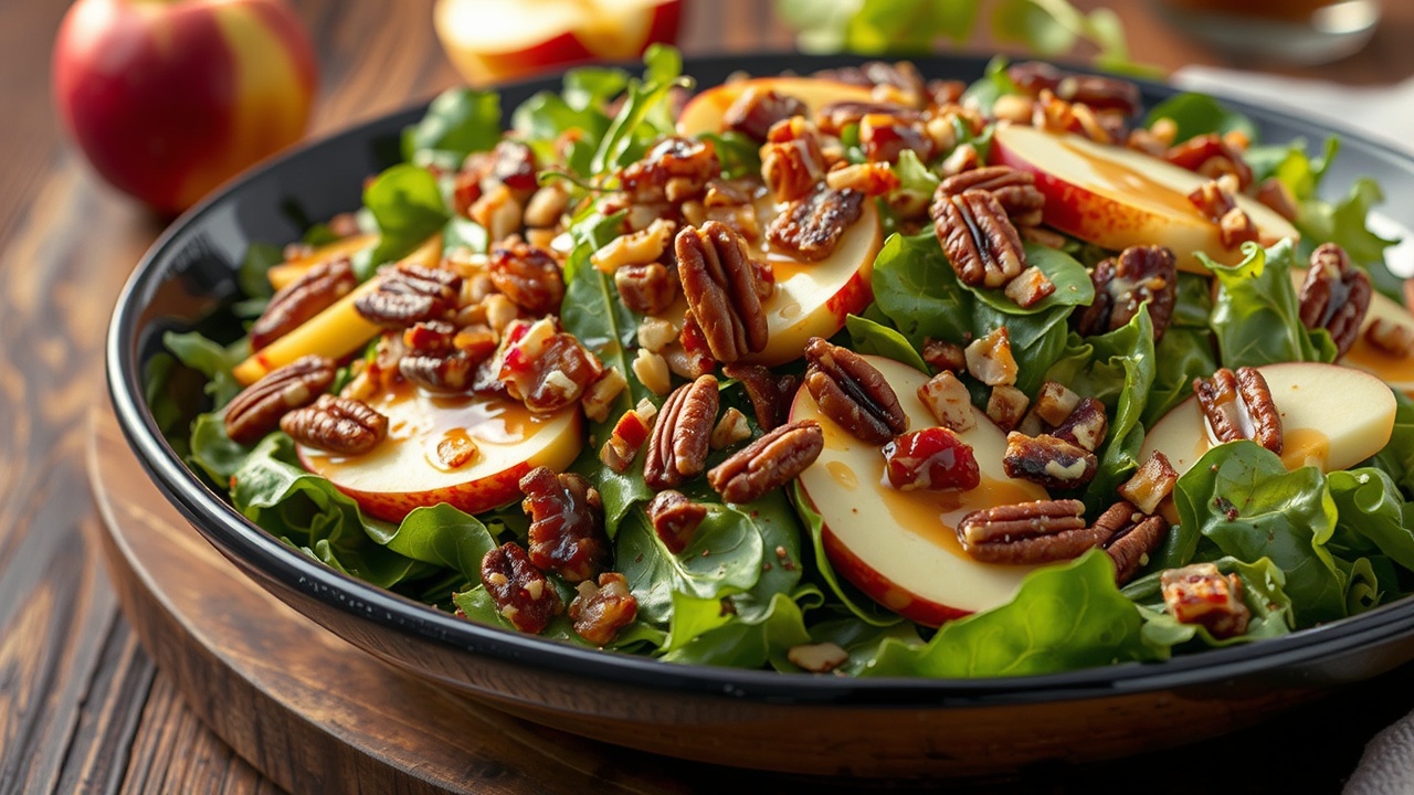 Apple Pecan and Bacon Salad