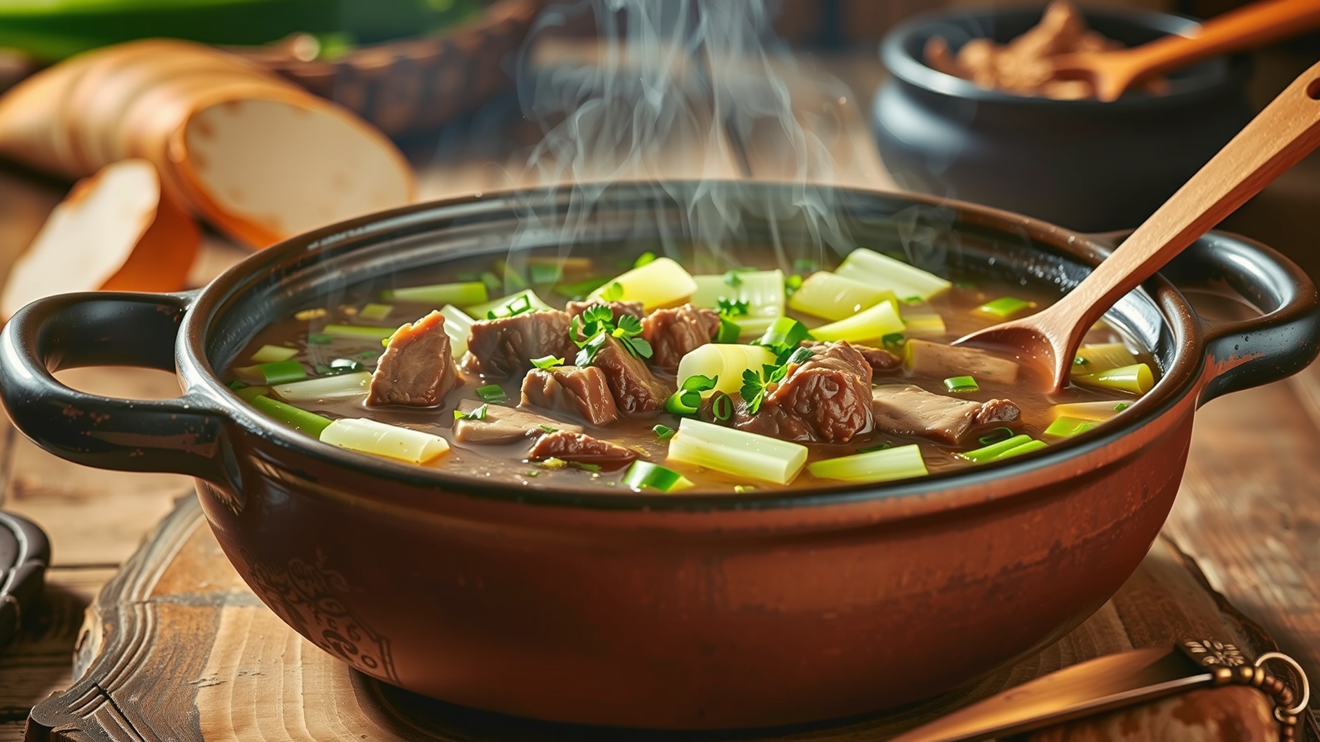 Delicious Leeks and Beef Soup Recipe - Quick & Easy